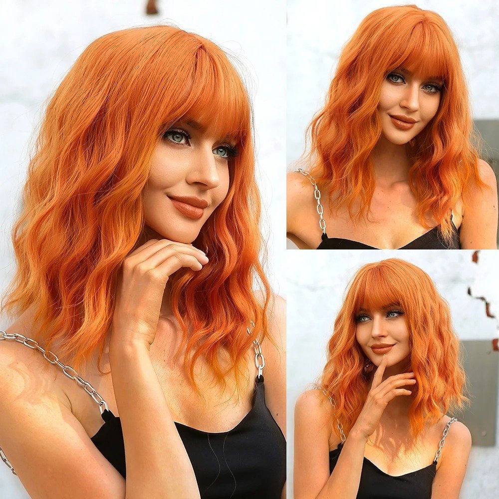Curly Fringe Short Wig - Image 4