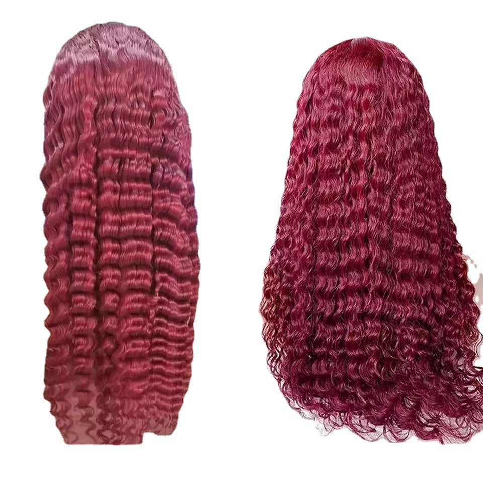 Burgundy Lace Front Wig - Image 5