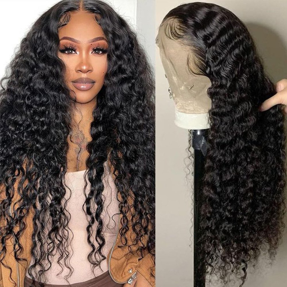 Water Wave Human Hair 13×4 Lace Front Wig