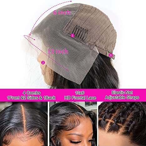 Water Wave Human Hair 13×4 Lace Front Wig - Image 7
