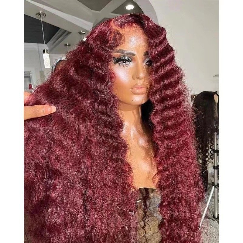 Burgundy Lace Front Wig - Image 9