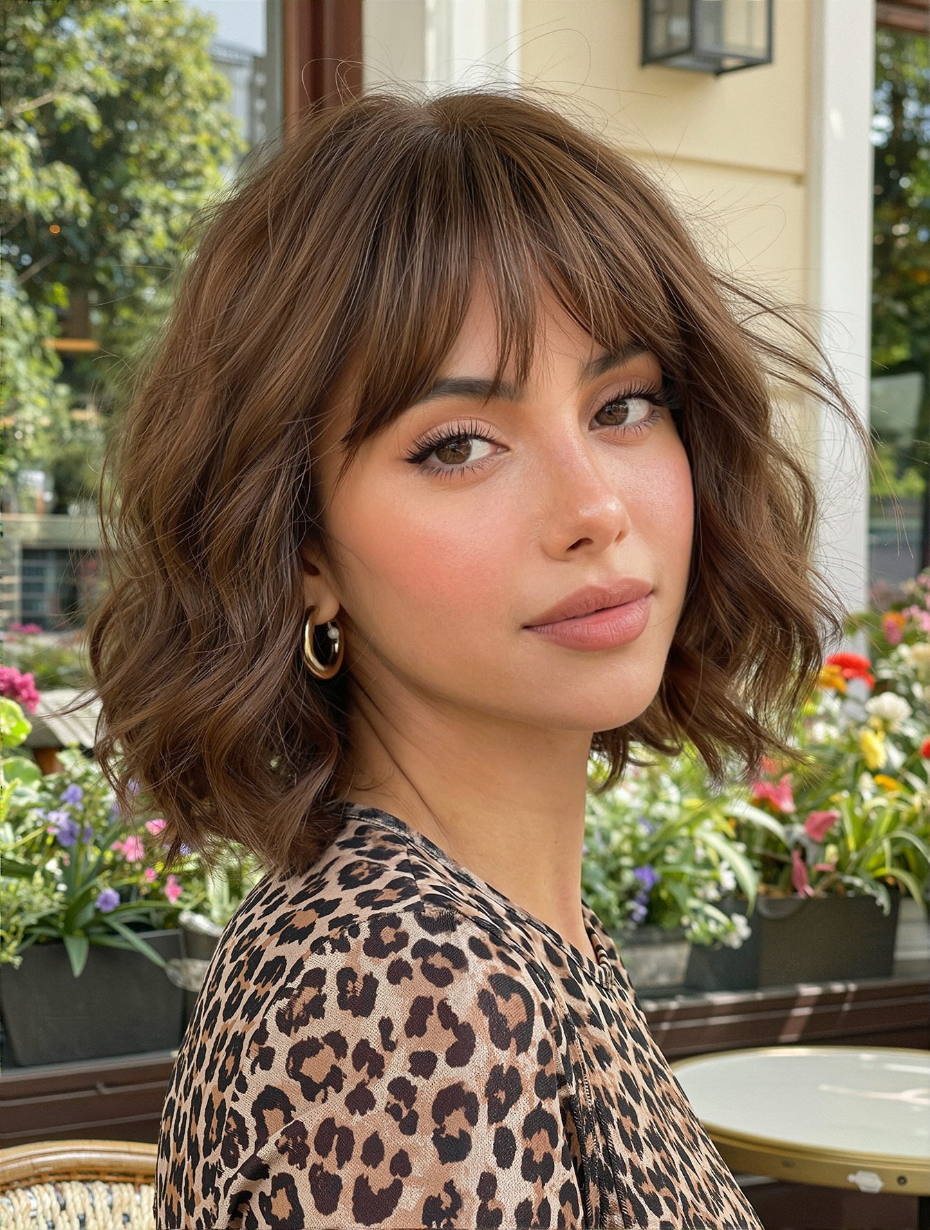 Curly Fringe Short Wig - Image 7