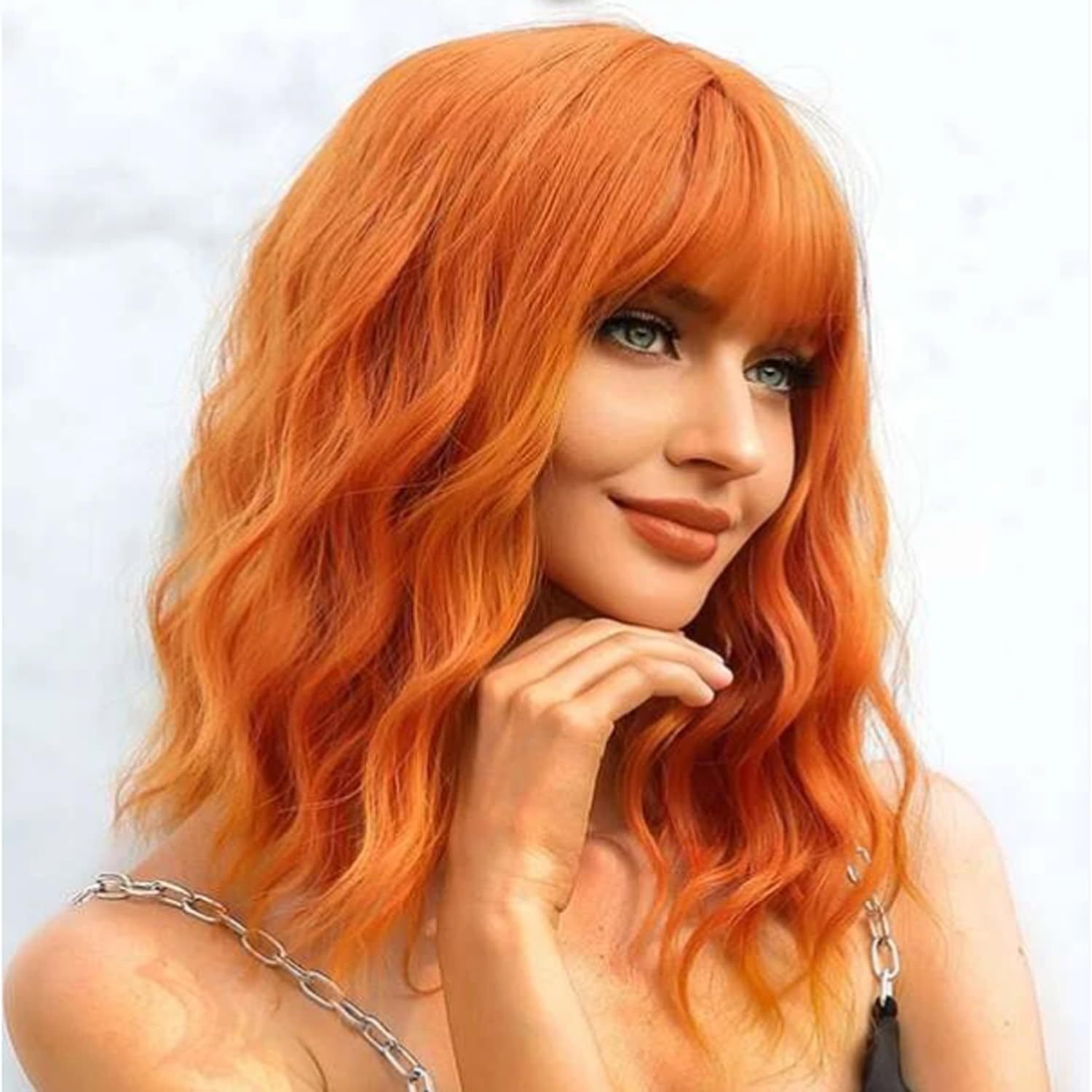Curly Fringe Short Wig