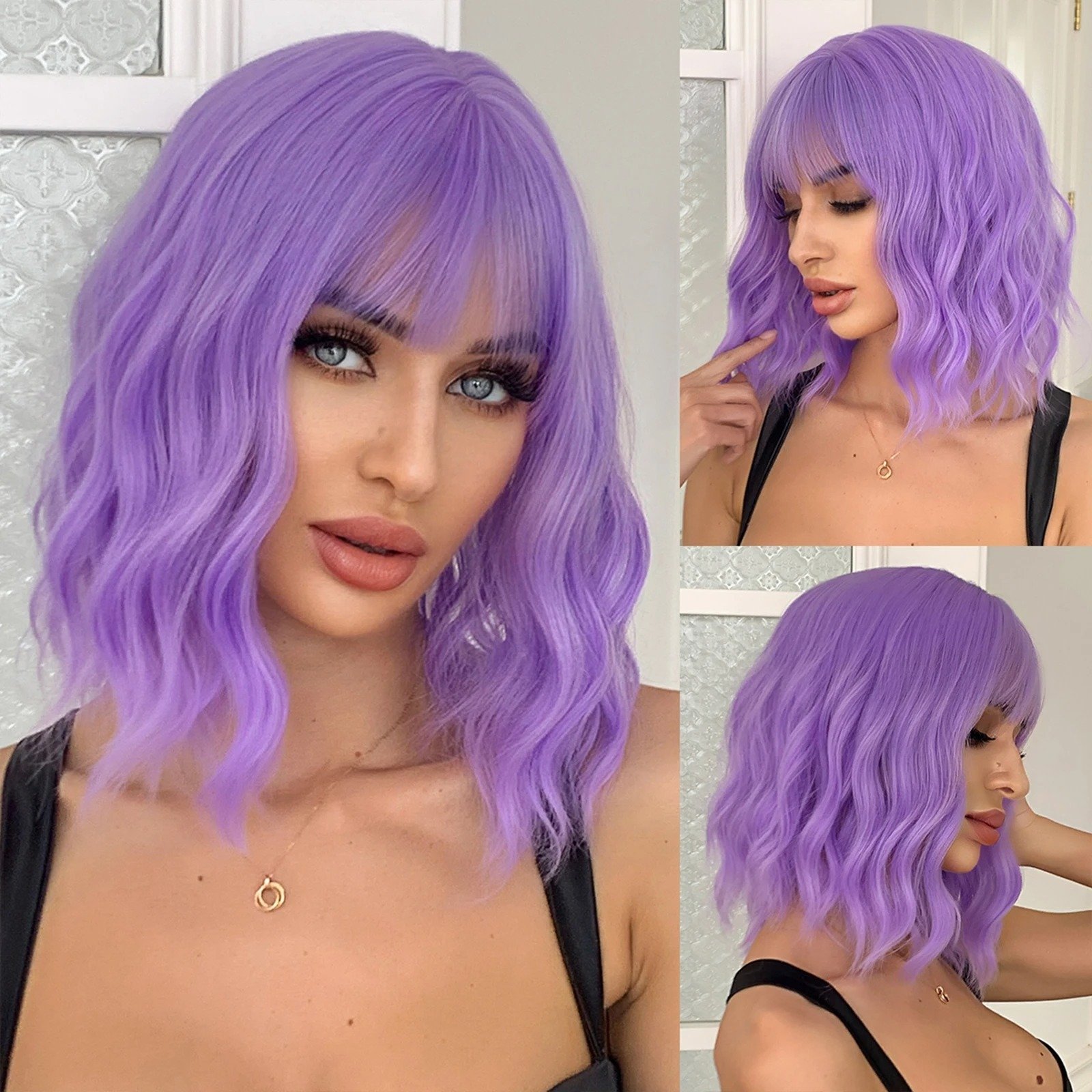 Curly Fringe Short Wig - Image 2